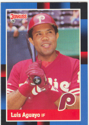 1988 Donruss Baseball Cards    185     Luis Aguayo